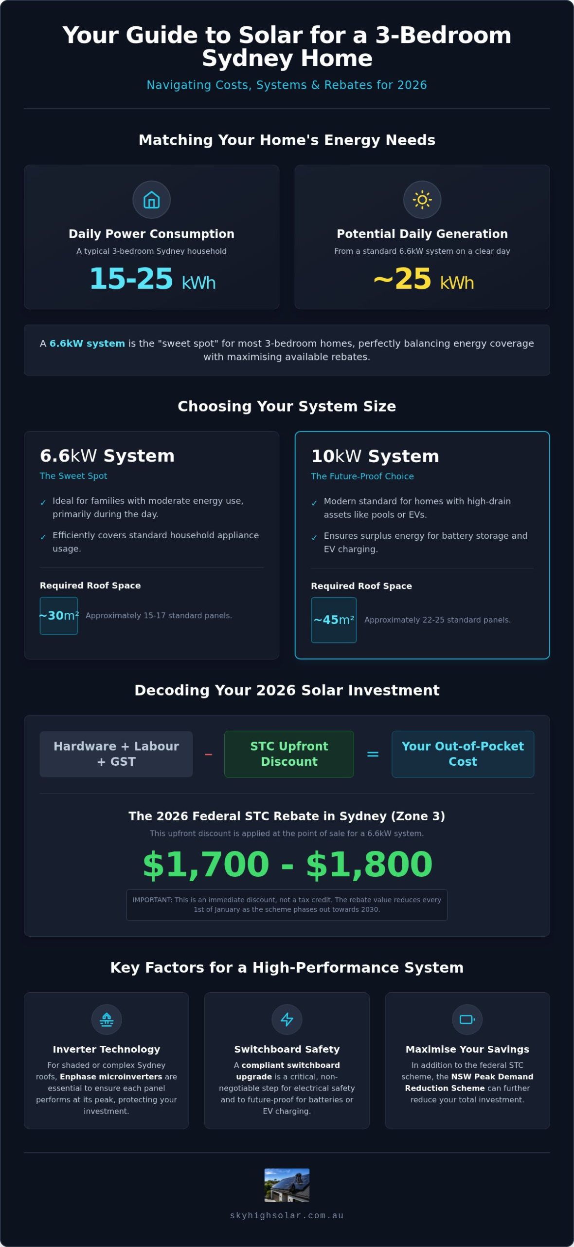 Solar Panel Costs for a 3 Bed Sydney House (2026 Guide)